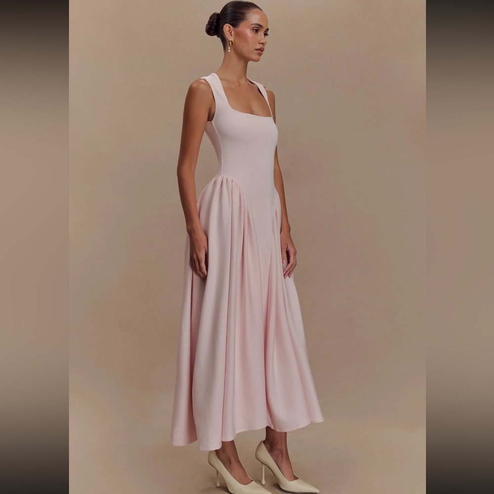 MESHKI Sharon Scuba Jersey Midi Dress - Picture 3 of 3